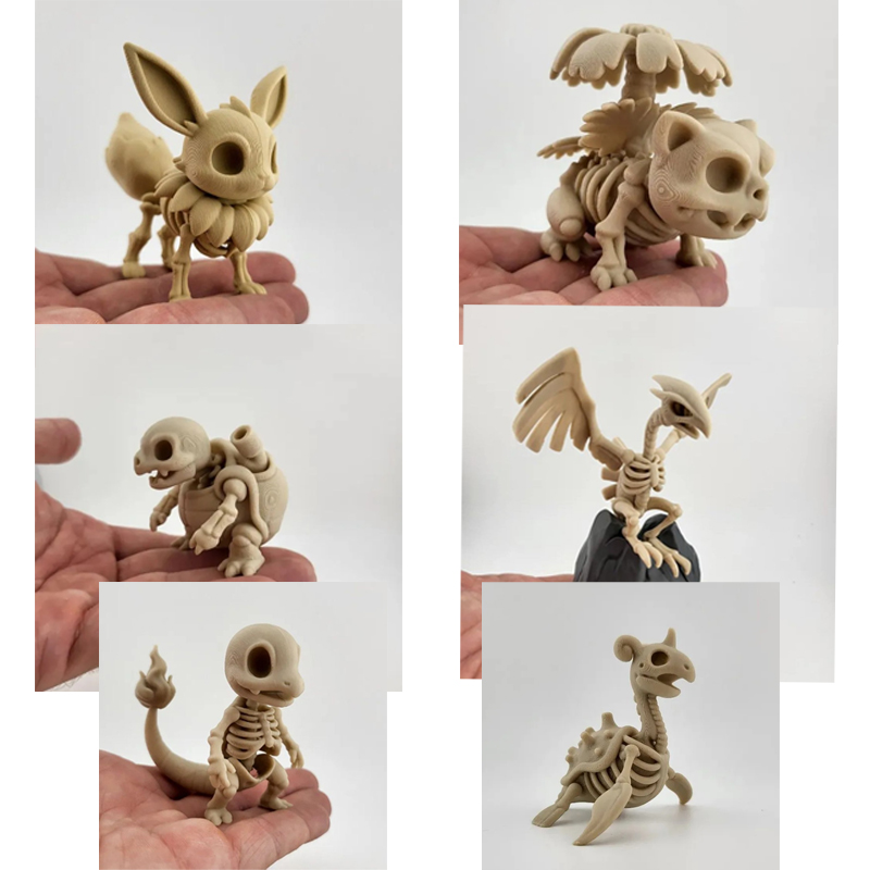 3D Printing Mockup - 포켓몬 화석 뼈 모델 이브이 파이리