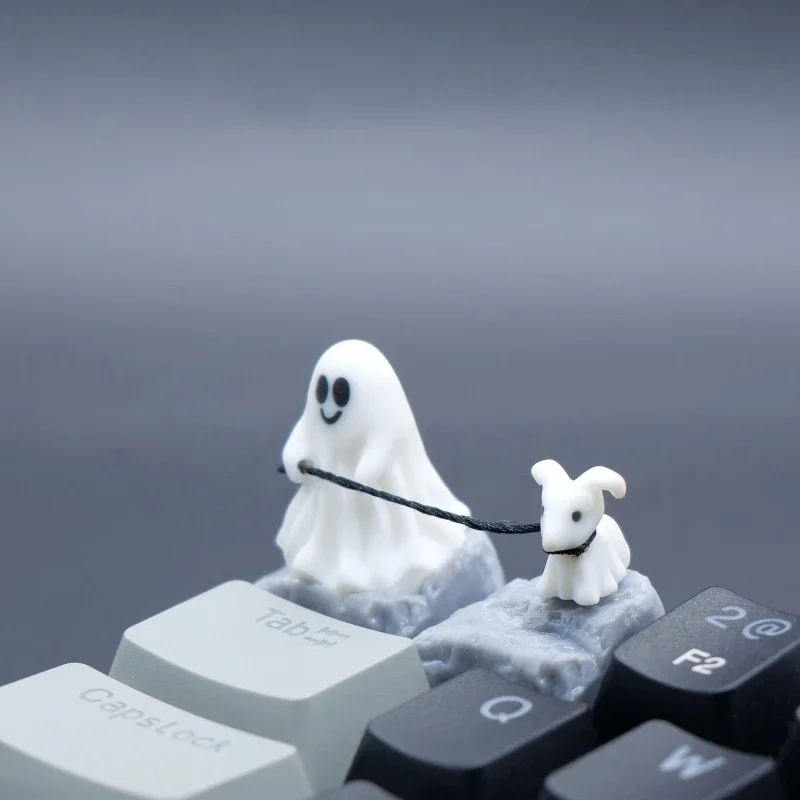 3D Printing Jobs - 유령 강아지 수지 키 캡 체리