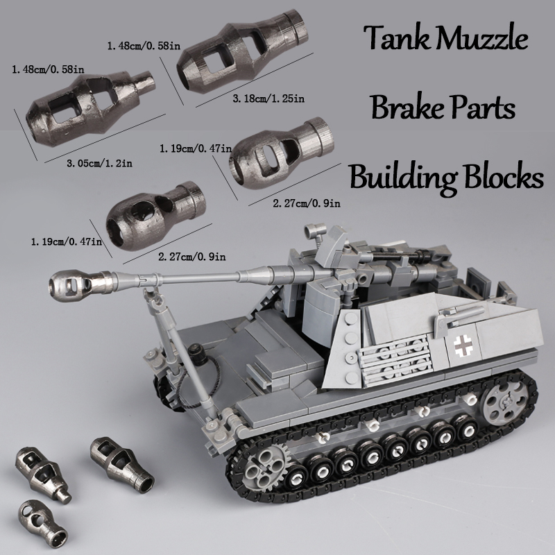 3D Printing Lego Bricks - MOC WW2 군용 탱크 캐논 3D