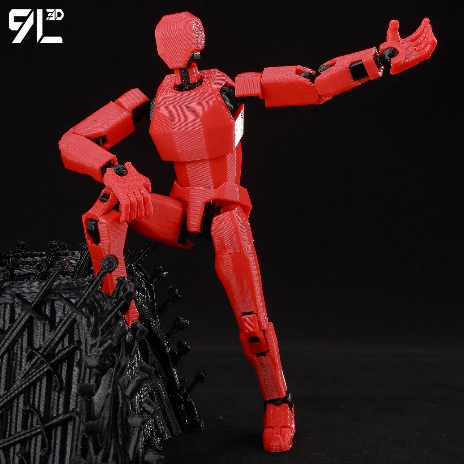 9L3D 프린트된 더미13 럭키13 T13 액션 피규어 - 3D Printing Mockup 리뷰 및 가격