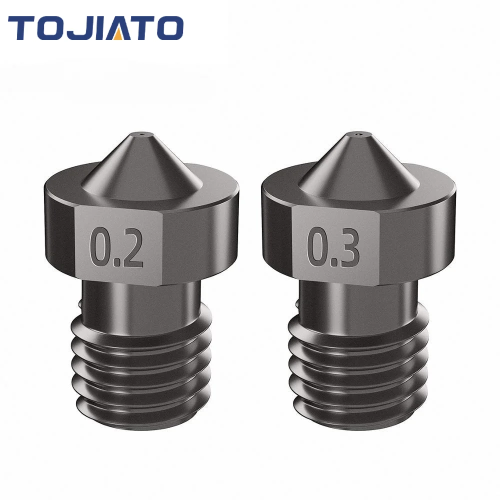 2pcs E3D V6 경화 강철 노즐 0.2/0.4/0 - 3D Printing Xyz 리뷰 및 가격