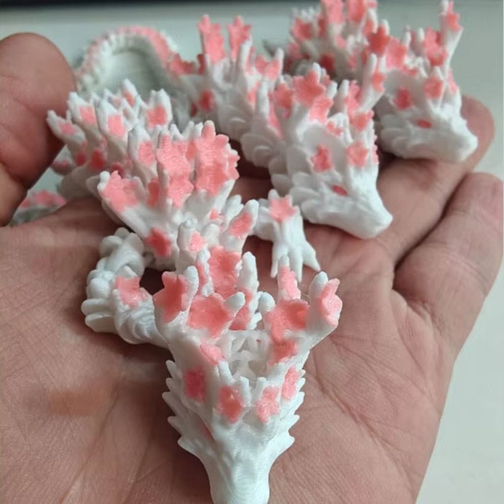 시뮬레이션된 눈을 가진 3D 프린팅 드래곤 사쿠라 드래 - 3D Printing Figure 리뷰 및 가격