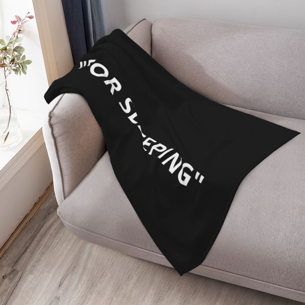 수면용 따옴표 무늬 흰색 담요 남성용 부드럽고 따뜻한  - 3D Printing Quotation 리뷰 및 가격