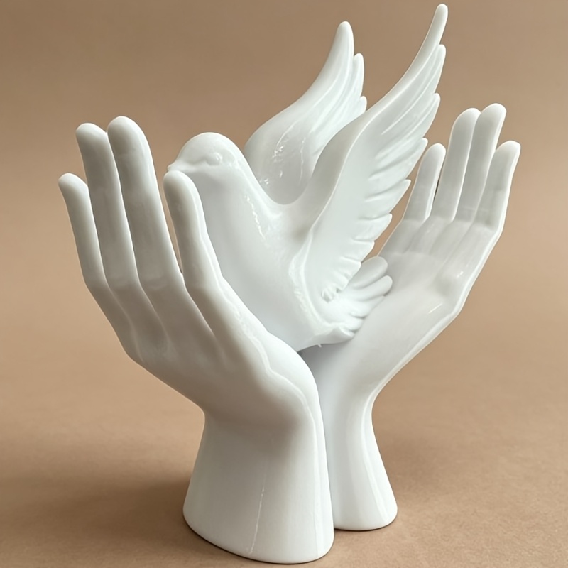 비둘기 디자인의 1피스 평화의 손 조각상, 3D 프린팅 - 3D Printing Mockup 리뷰 및 가격