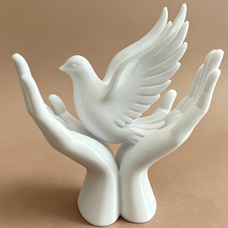 비둘기 디자인의 1피스 평화의 손 조각상, 3D 프린팅 - 3D Printing Mockup 리뷰 및 가격