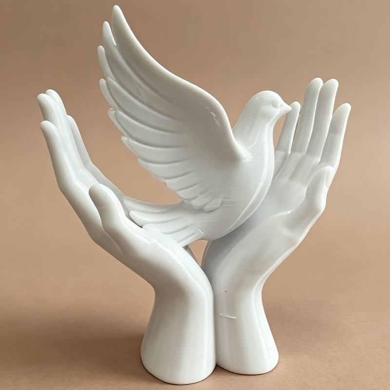 비둘기 디자인의 1피스 평화의 손 조각상, 3D 프린팅 - 3D Printing Mockup 리뷰 및 가격