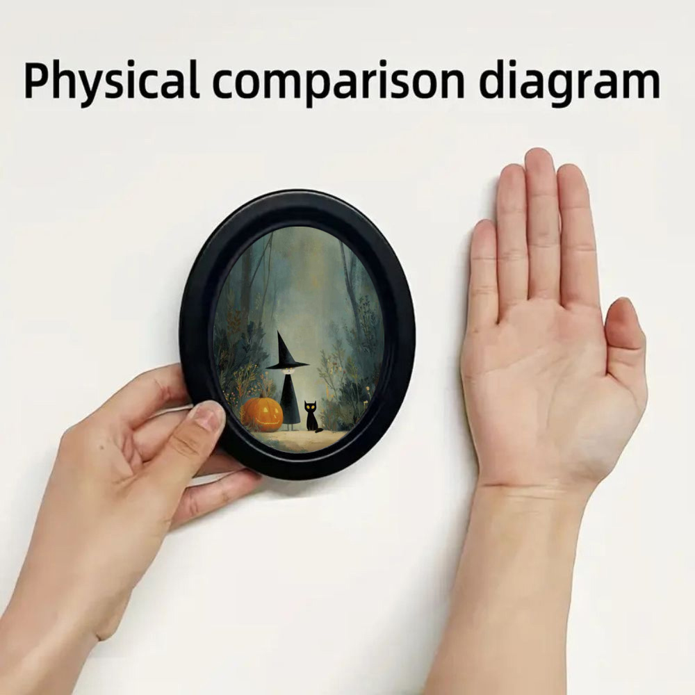 3D 빈티지 할로윈 마녀와 숲 속의 검은 고양이 벽화  - 3D Printing Examples 리뷰 및 가격