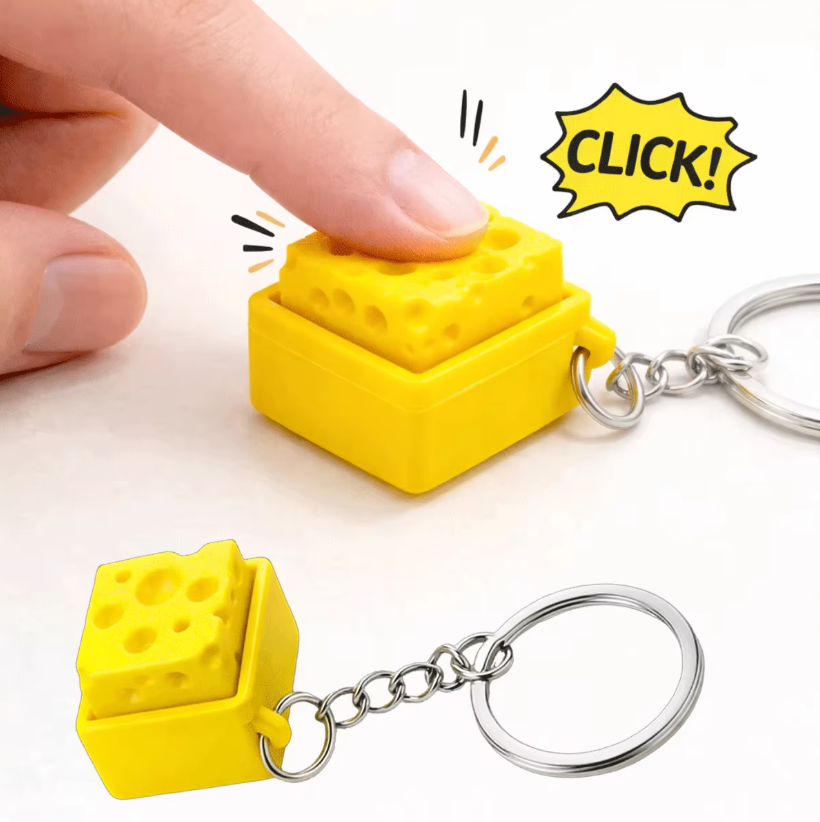 3D 프린팅 미니 치즈 키보드 클리커 키체인 피젯 버튼 - 3D Printing Plastic 리뷰 및 가격
