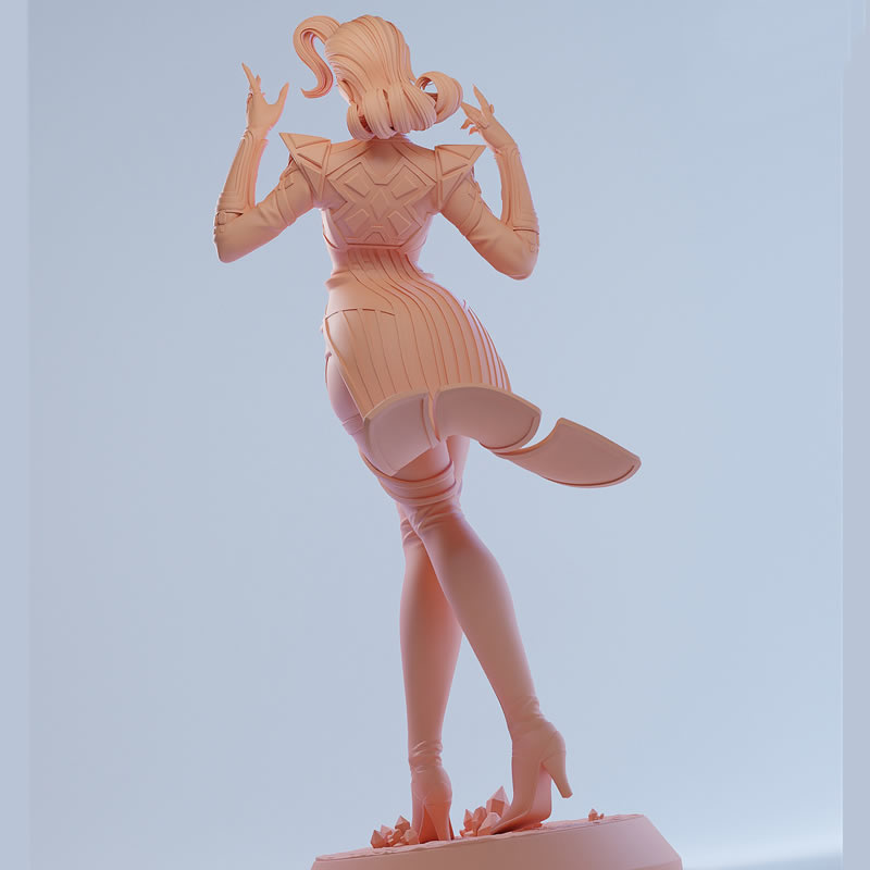 2 스타일 만화 캐릭터 6411 여왕 3D 인쇄 모델  - 3D Printing Character 리뷰 및 가격