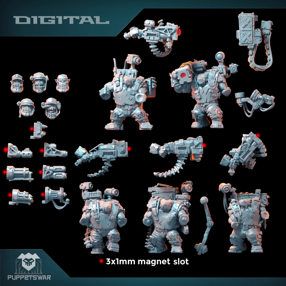 Orc Ultimate Badasses Squad, 녹 - 3D Printing Jobs 리뷰 및 가격