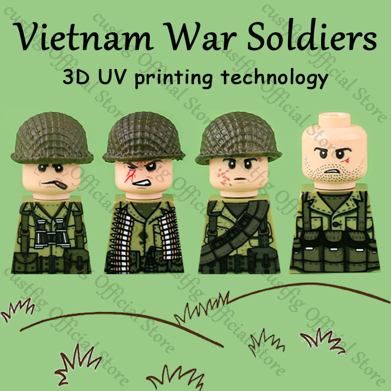 WW2 군인 피규어 무기 3D UV 인쇄 빌딩 블록 베 - 3D Printing Lego Bricks 리뷰 및 가격