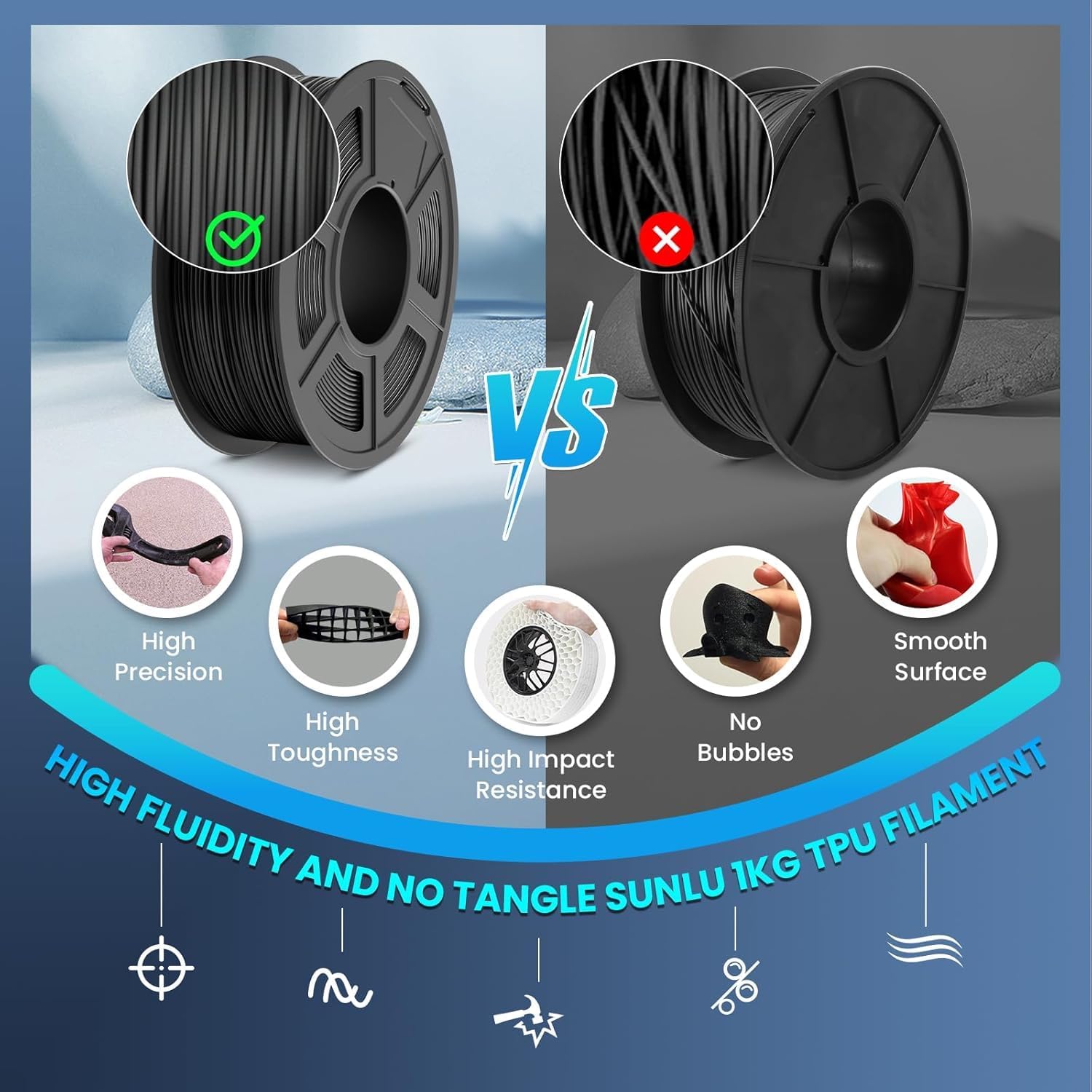 250g 1.75mm 95A TPU 유연한 필라멘트,  - 3D Printing Xyz 리뷰 및 가격