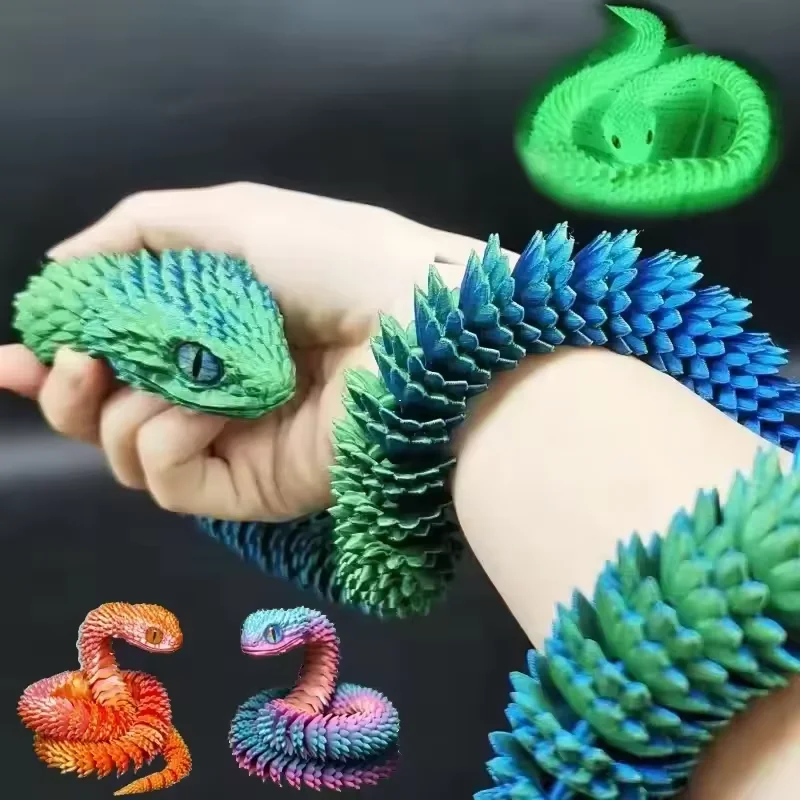 3D 인쇄 된 뱀 움직일 수있는 관절 Fidget 장난 - 3D Printing Figure 리뷰 및 가격