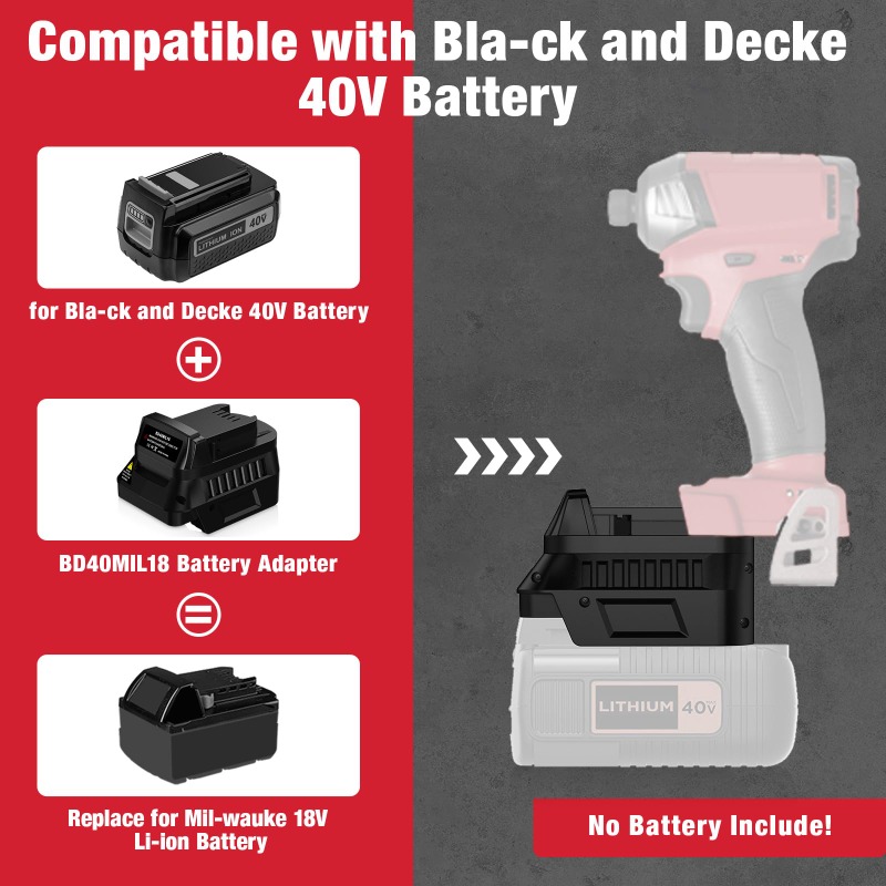 BD40MIL18 전동 공구 배터리 어댑터는 블랙앤데커 - Black+Decker Tool Cordless 리뷰 및 가격