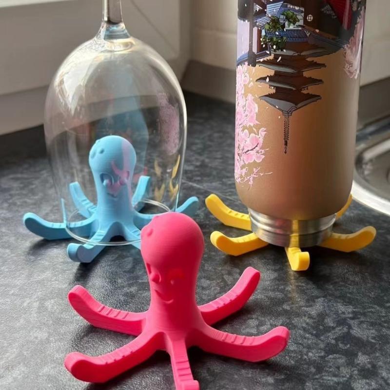 물병과 컵을 빠르게 건조시키는 우수한 품질의 3D 문어 - 3D Printing Plastic 리뷰 및 가격