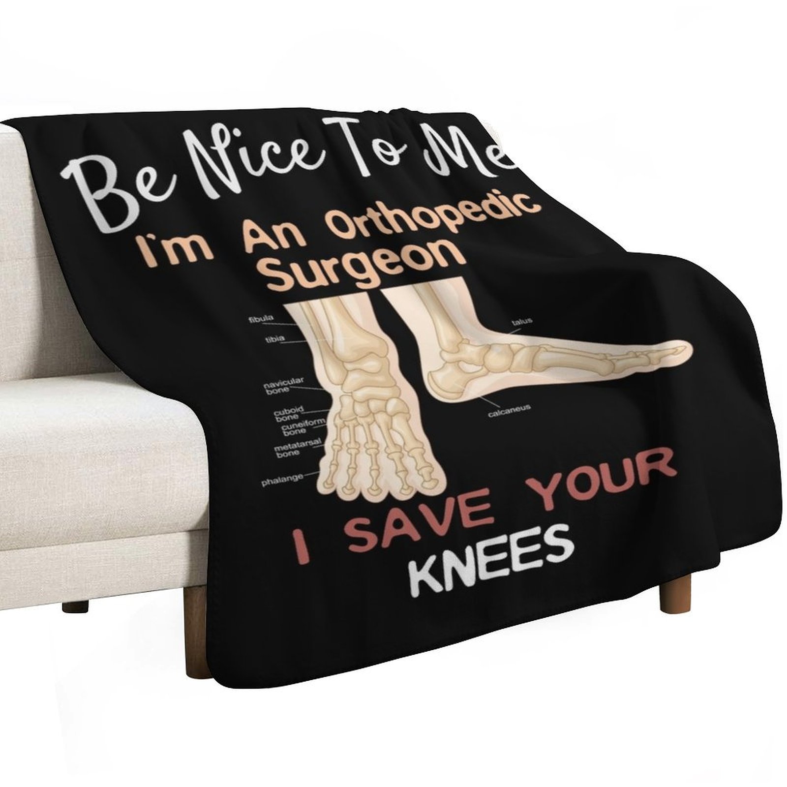 재미있는 정형외과 의사 디자인의 발 보호 담요, 사무실 - 3D Printing Orthopedics 리뷰 및 가격