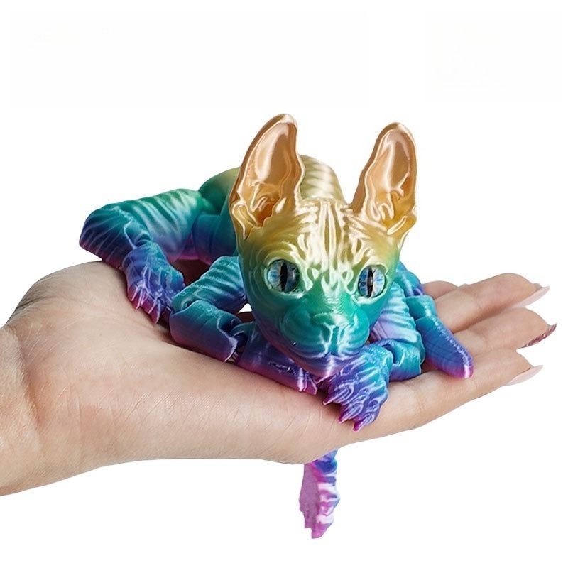 3D 프린팅된 스핑크스 고양이 동물 장난감, 사실적인  - 3D Printing Xmas 리뷰 및 가격