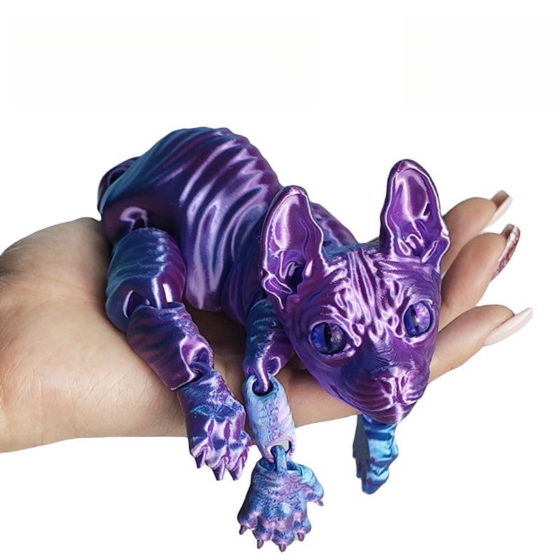 3D 프린팅된 스핑크스 고양이 동물 장난감, 사실적인  - 3D Printing Xmas 리뷰 및 가격