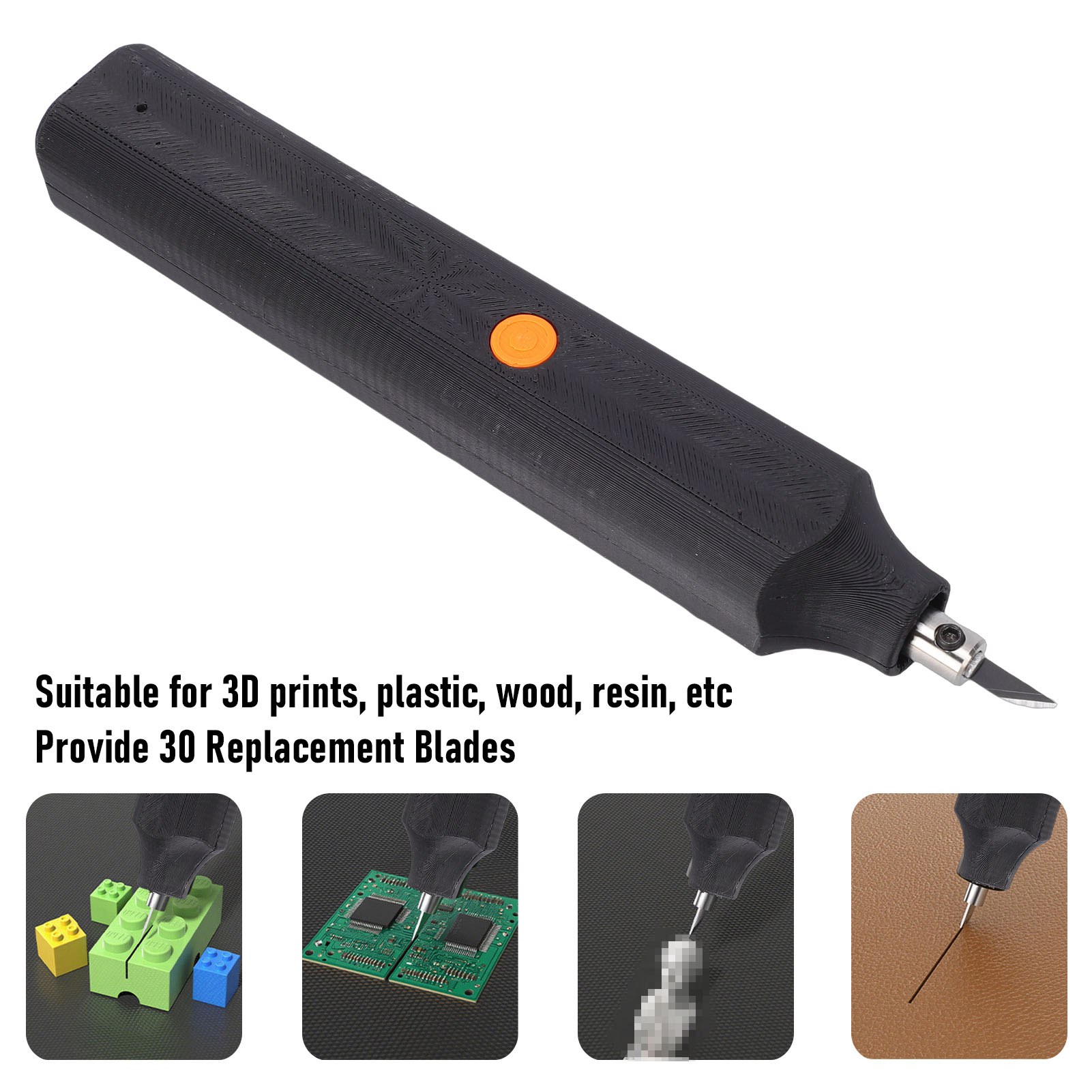 40kHz 초음파 커터(30개 교체 블레이드 포함) 3 - 3D Printing Plastic 리뷰 및 가격