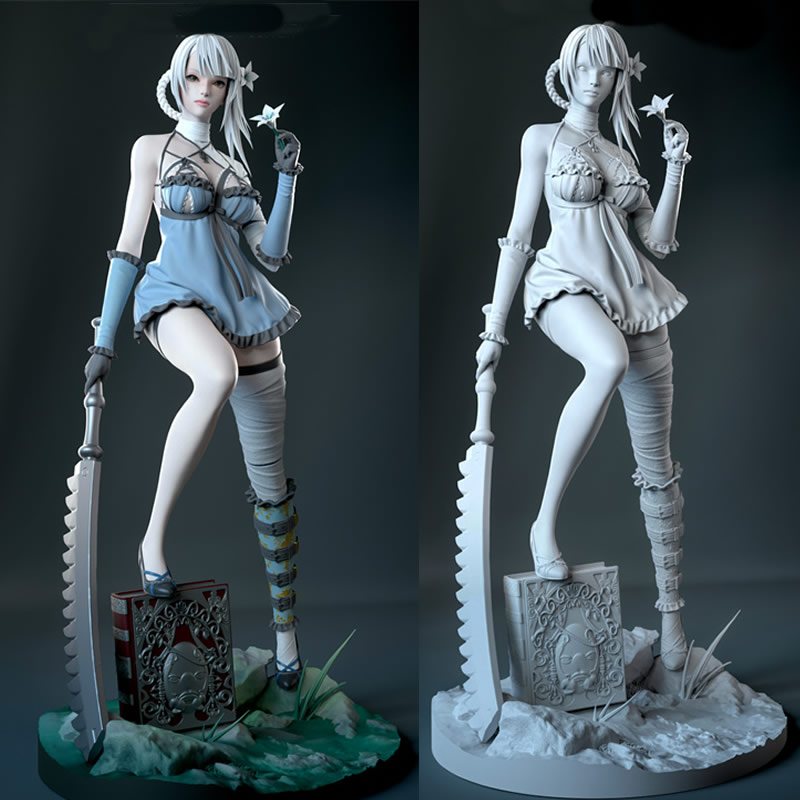 게임 캐릭터 6004 케인 3D 프린트 모델, 미조립  - 3D Printing Character 리뷰 및 가격
