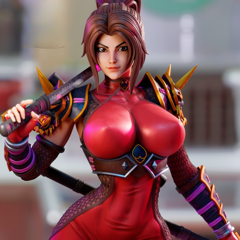 2 스타일 게임 캐릭터 6125 Taki NSFW 3D - 3D Printing Character 리뷰 및 가격
