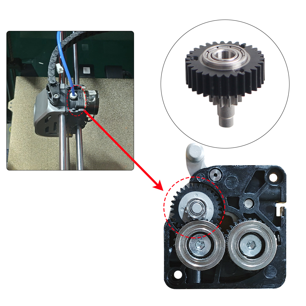 Creality K1 K1C K1Max 압출기 변속기  - 3D Printing Xyz 리뷰 및 가격